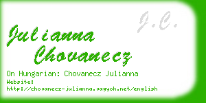 julianna chovanecz business card